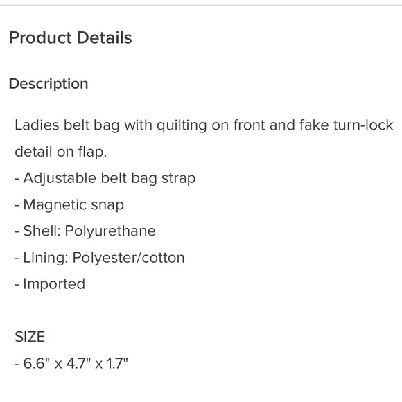 NWT Call it Spring Belted Bag - Picture 2 of 2